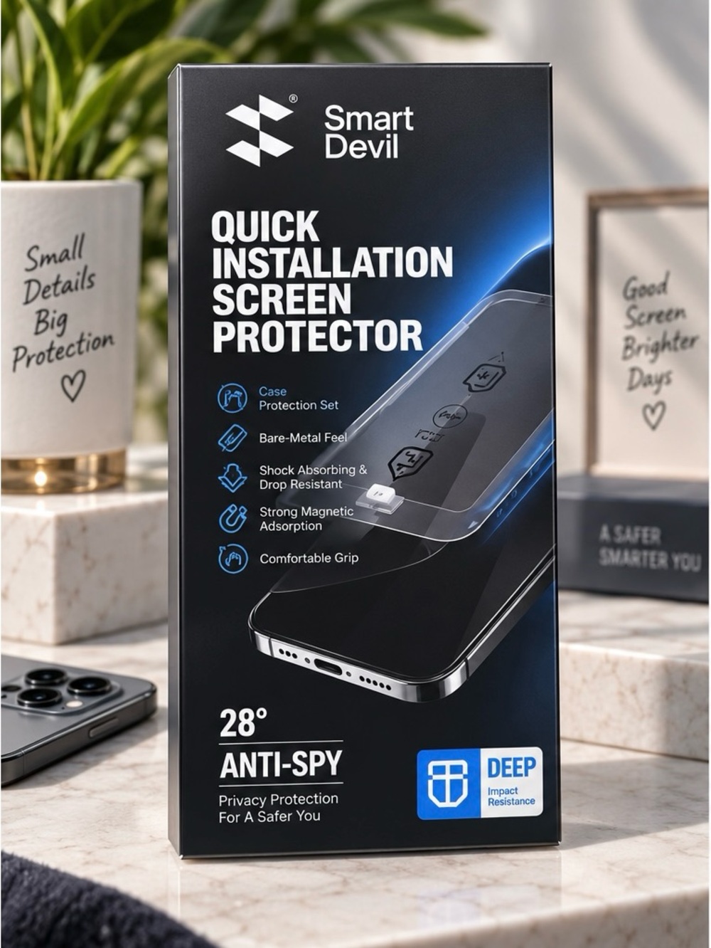 28° Anti-Spy Screen Protector - Black